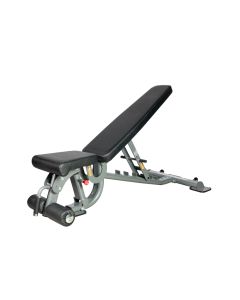 Banco de Muscula&ccedil;&atilde;o Ajust&aacute;vel Powerrun Pr013 para Academia e Treino com Pesos - Cinza/preto