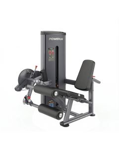 Cadeira Extensora e Flexora Pr007 para Academia e Treino de Pernas em Muscula&ccedil;&atilde;o - Cinza/preto